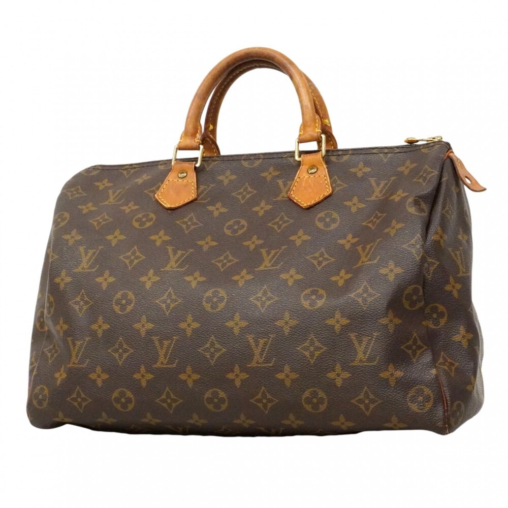 LOUIS VUITTON Brown Monogram Speedy 35 Bag - Picture 1 of 14
